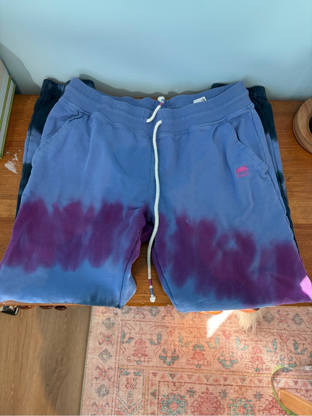 Roots tie dye women’s 100% cotton sweatpants